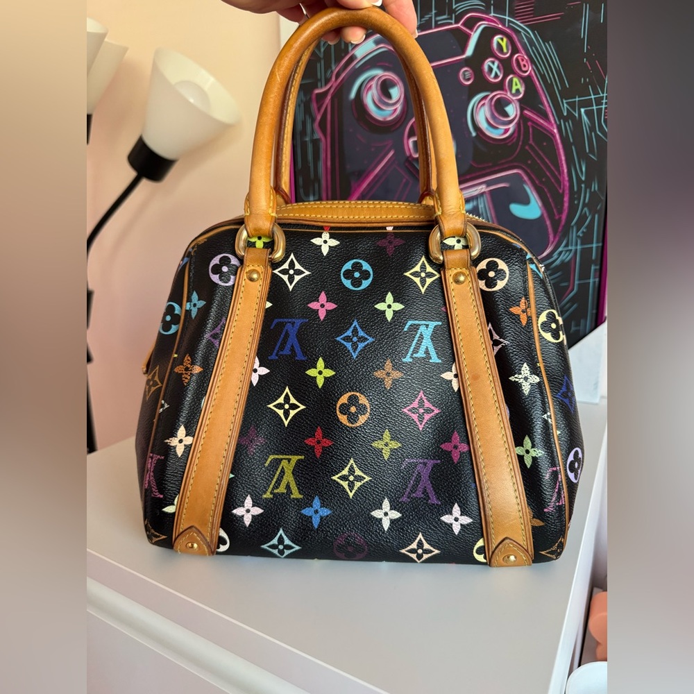 Louis Vuitton Black Multicolor Murakami Pricilla Bag - Picture 2 of 8